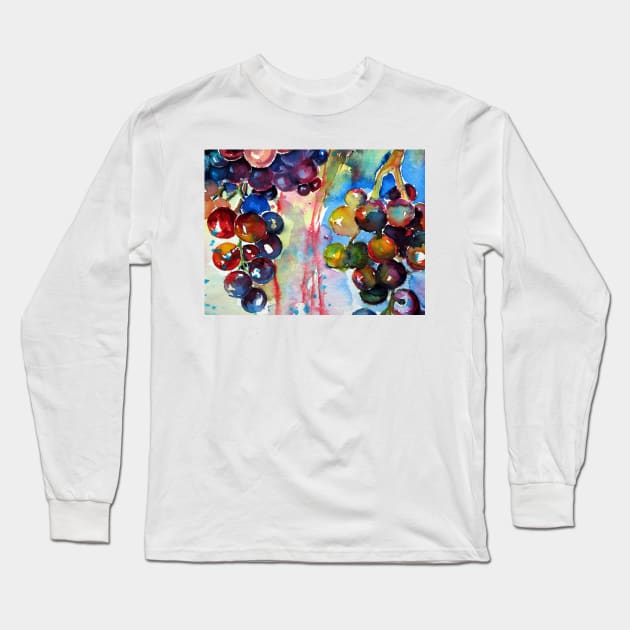 grapes Long Sleeve T-Shirt by kovacsannabrigi